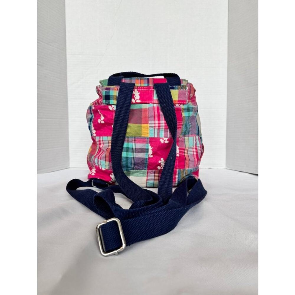 Colorful Disney Parks patchwork mini backpack with Mickey Mouse head silhouettes - Picture 16 of 16